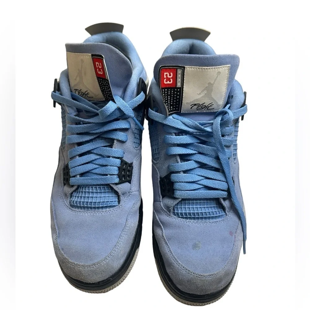 Air Jordan 4 Retro University Blue Nike Athletic Shoes 12 Mens